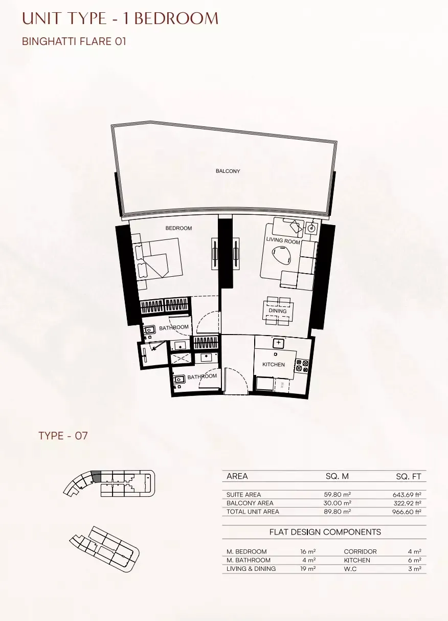 Floor plan for Type 07