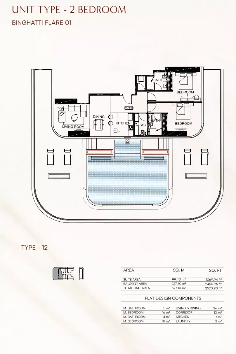 Floor plan for Type 12