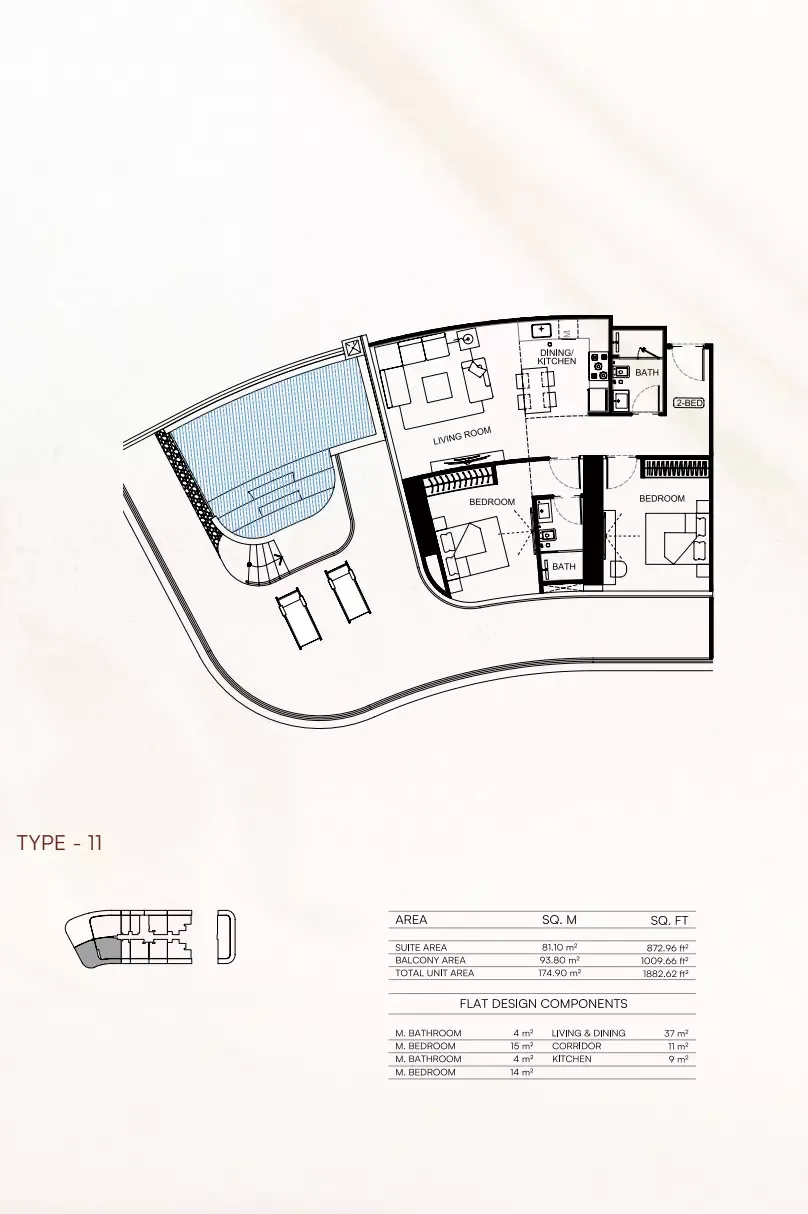 Floor plan for Type 11