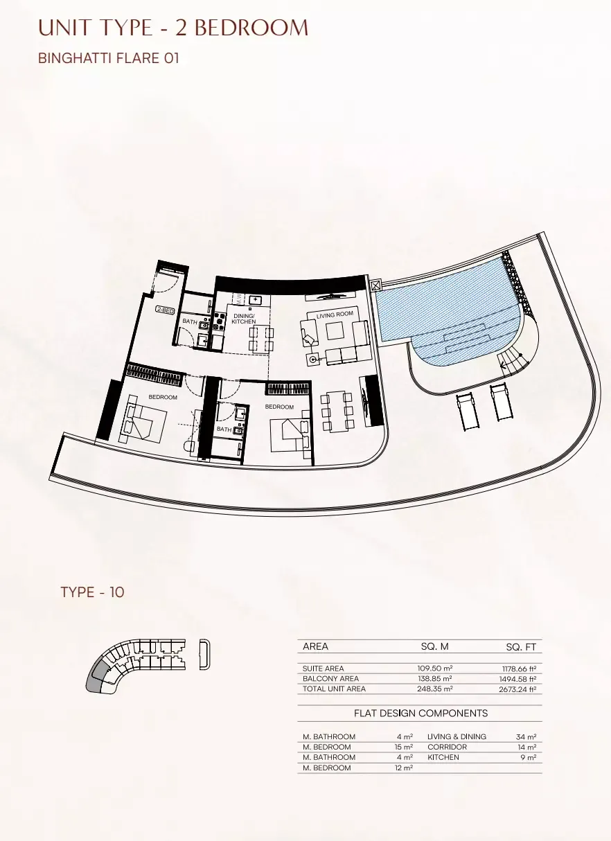 Floor plan for Type 10