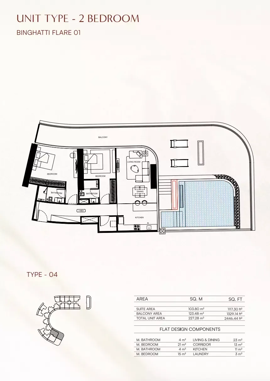 Floor plan for Type 04