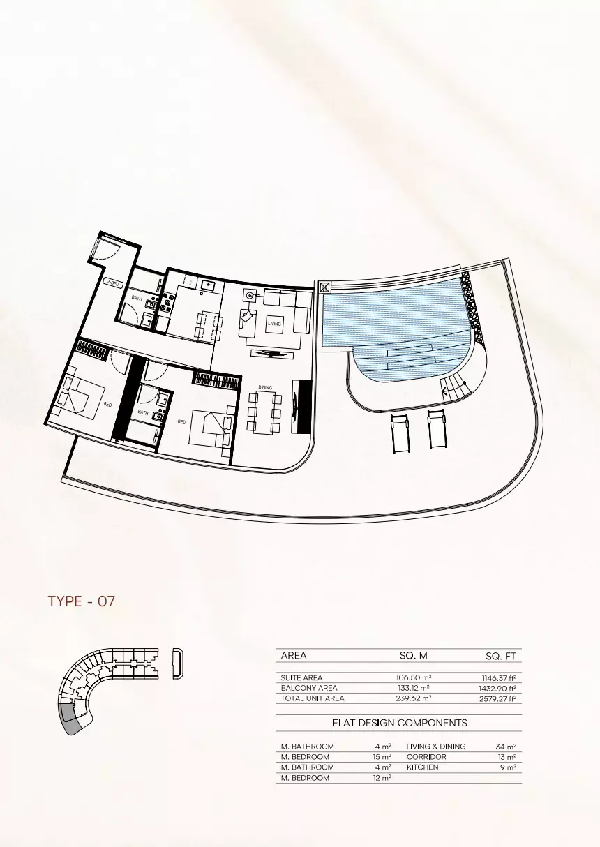 Floor plan for Type 07