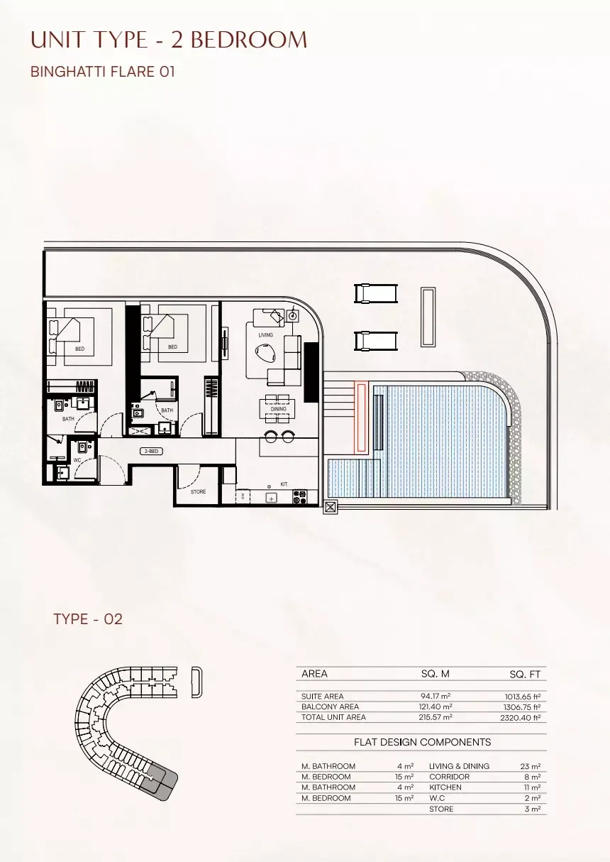 Floor plan for Type 02