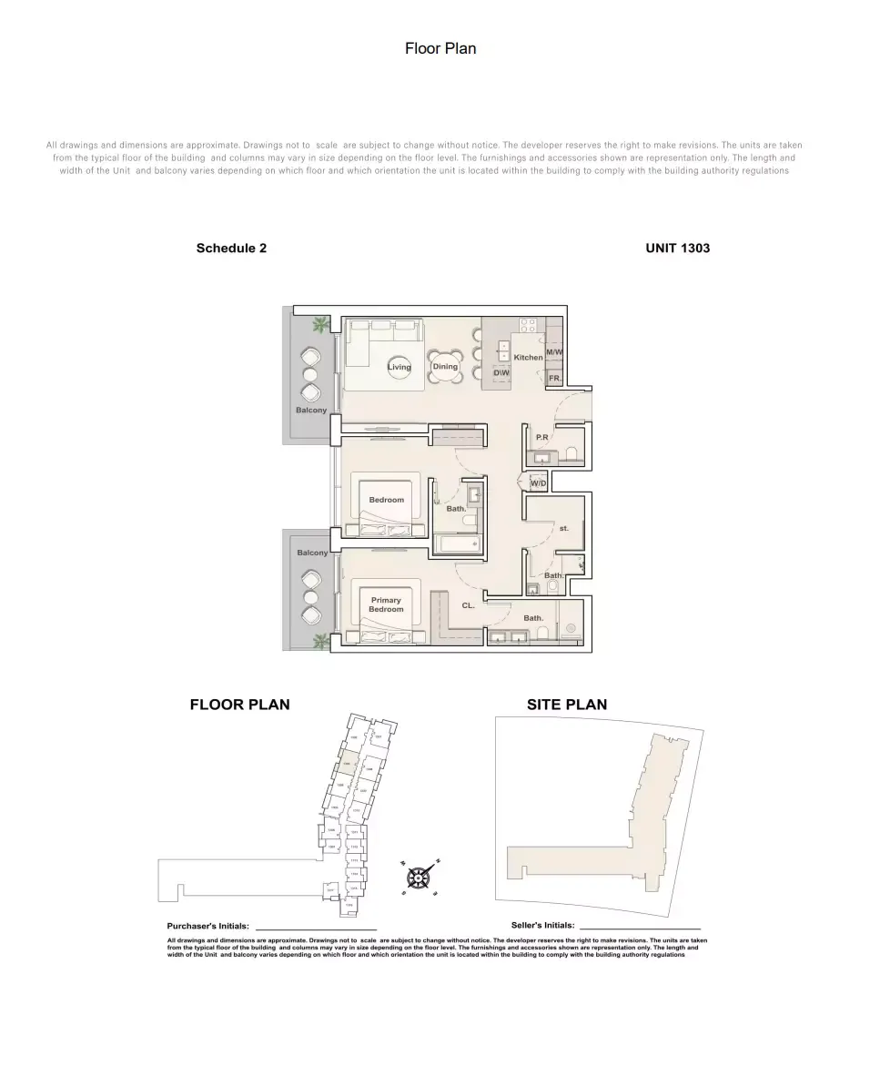 Floor plan for Type 1303