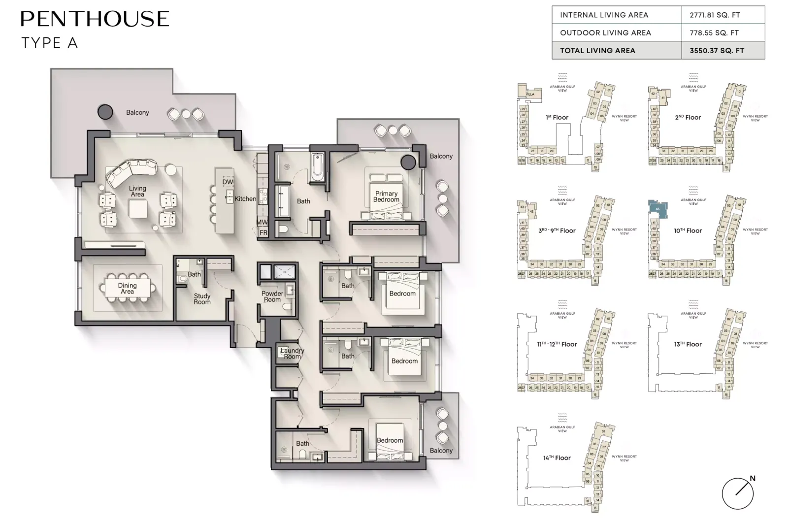 Floor plan for Type A