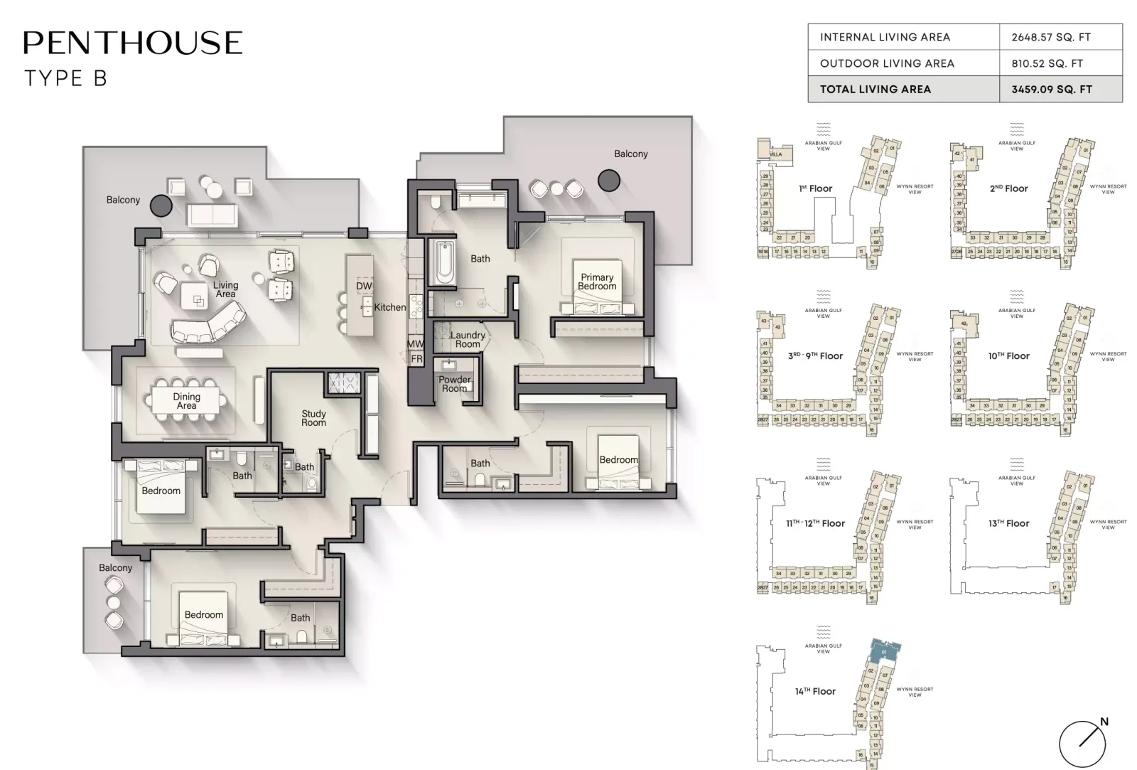Floor plan for Type B