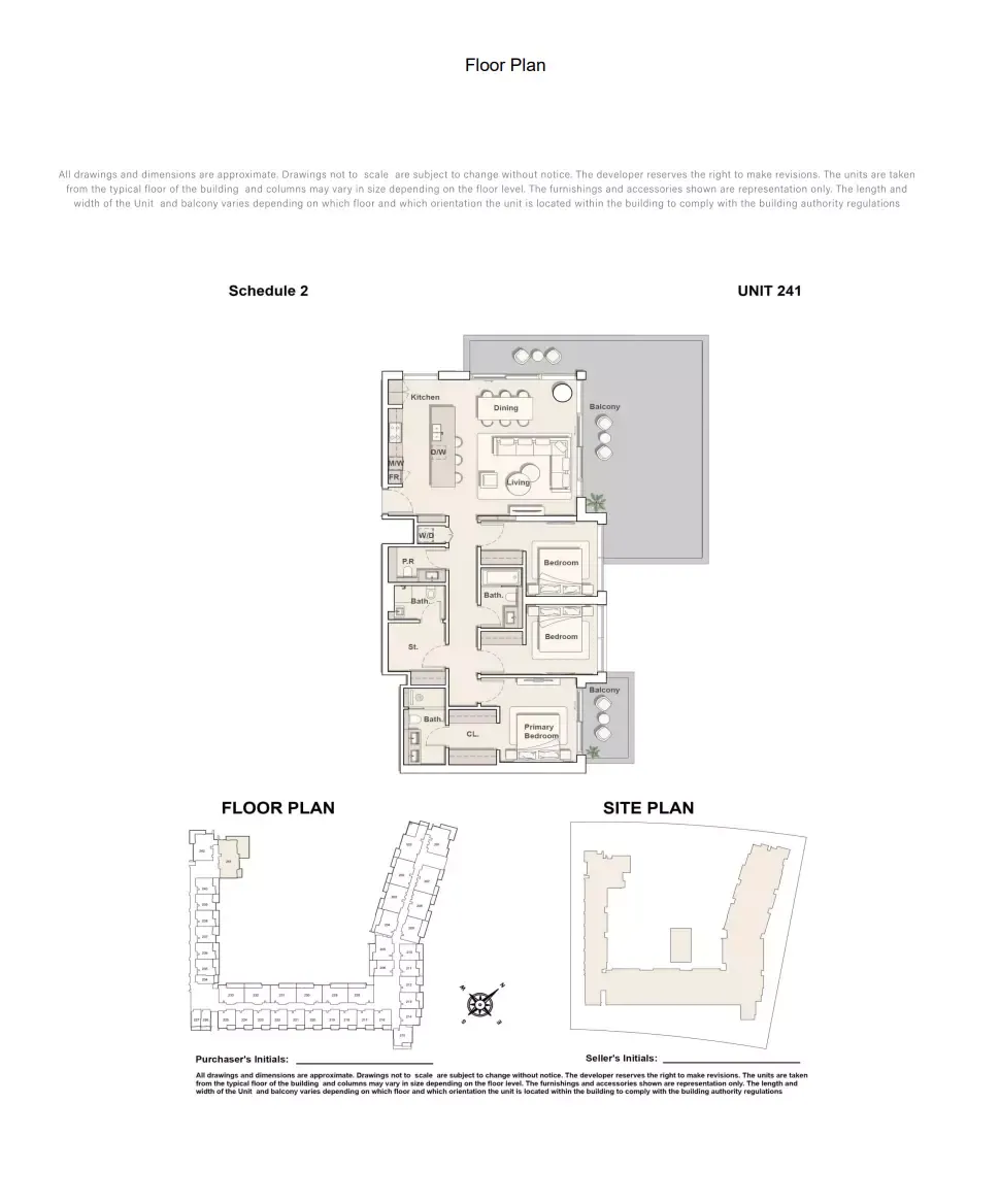 Floor plan for Type 241