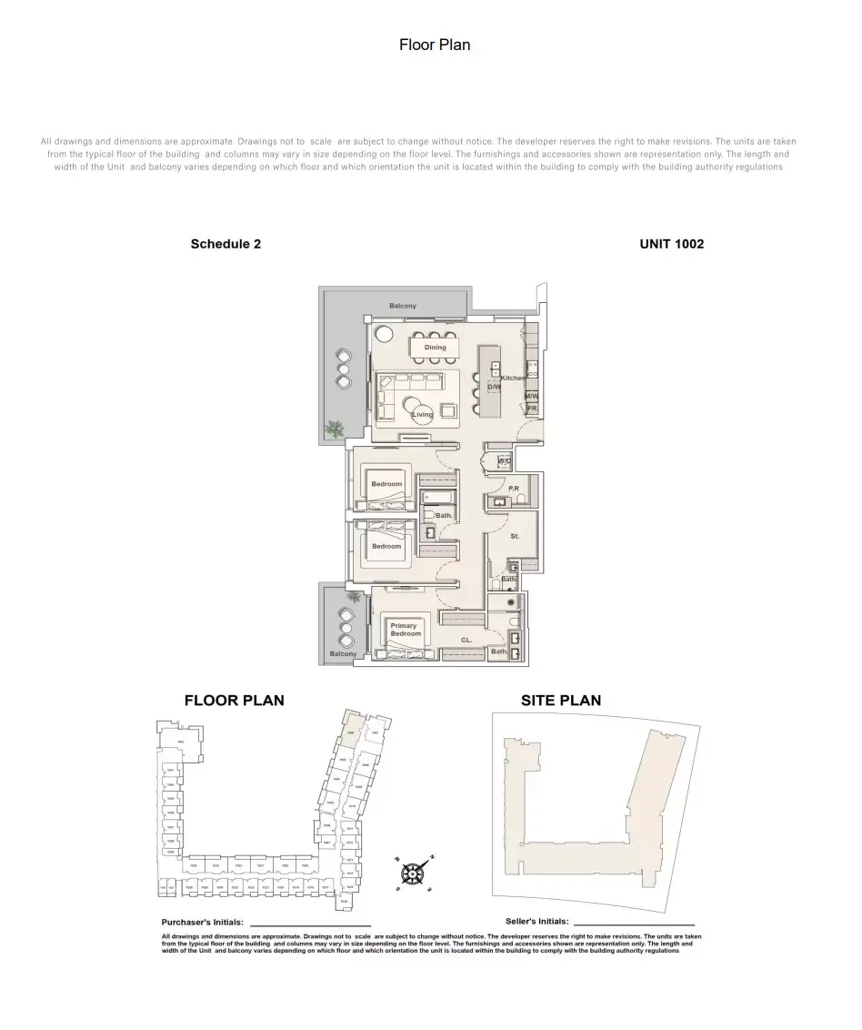 Floor plan for Type 1002