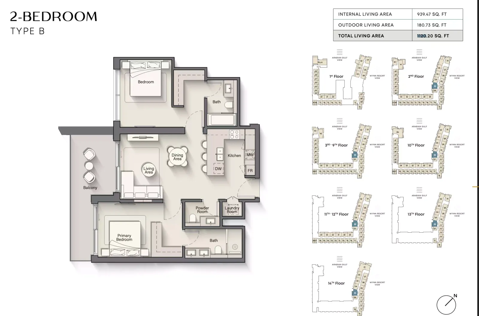 Floor plan for Type B
