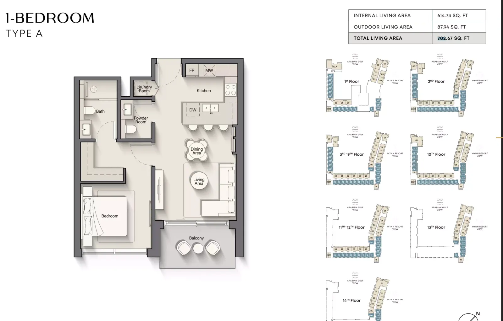 Floor plan for Type A