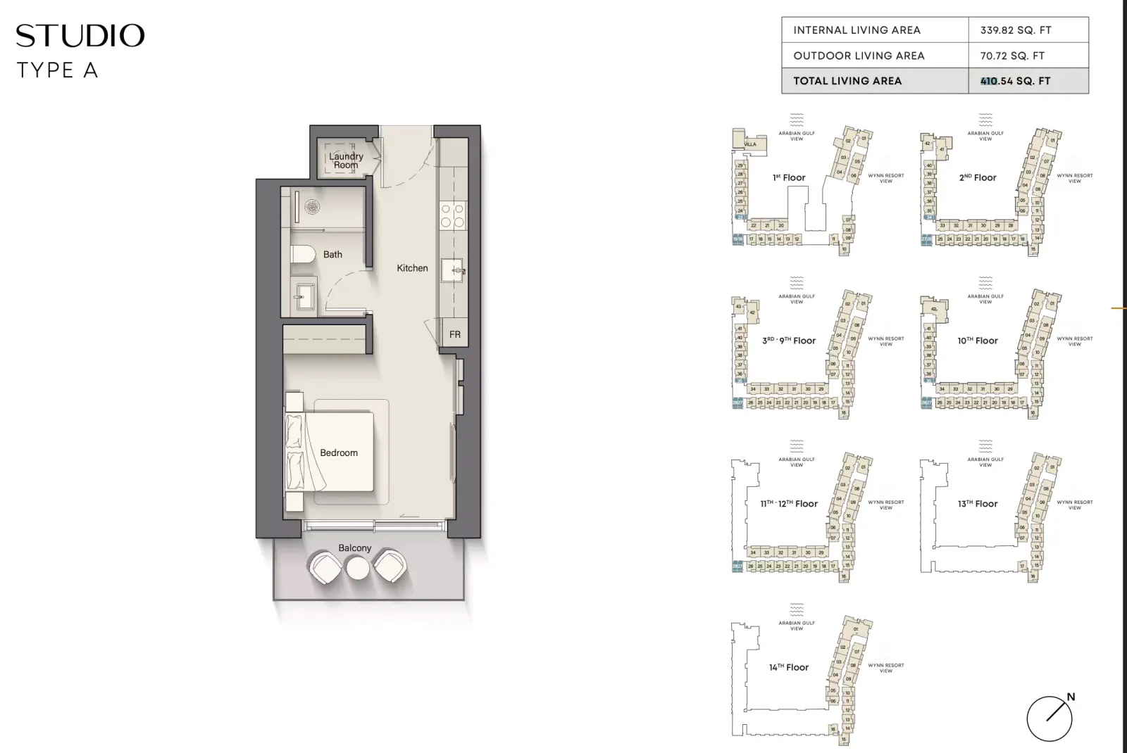 Floor plan for Type A