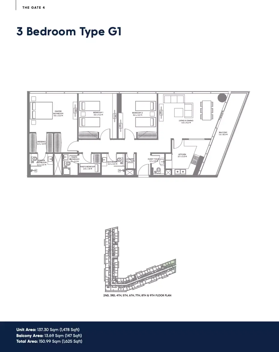 Floor plan for Type G1