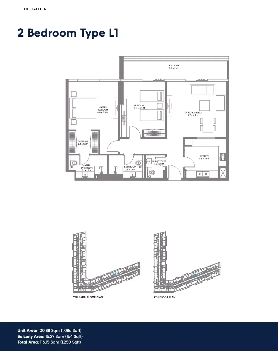 Floor plan for Type L1