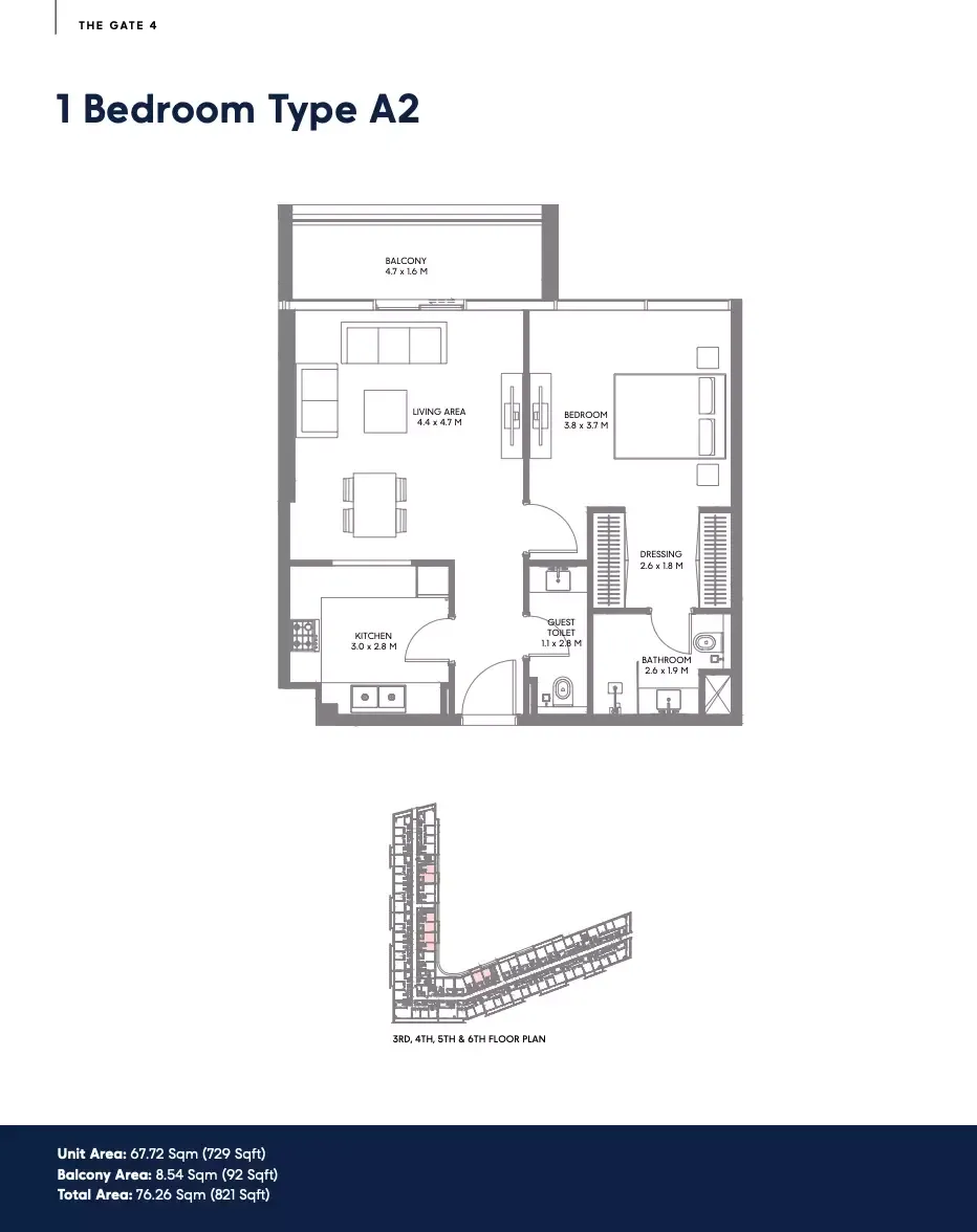 Floor plan for Type A2