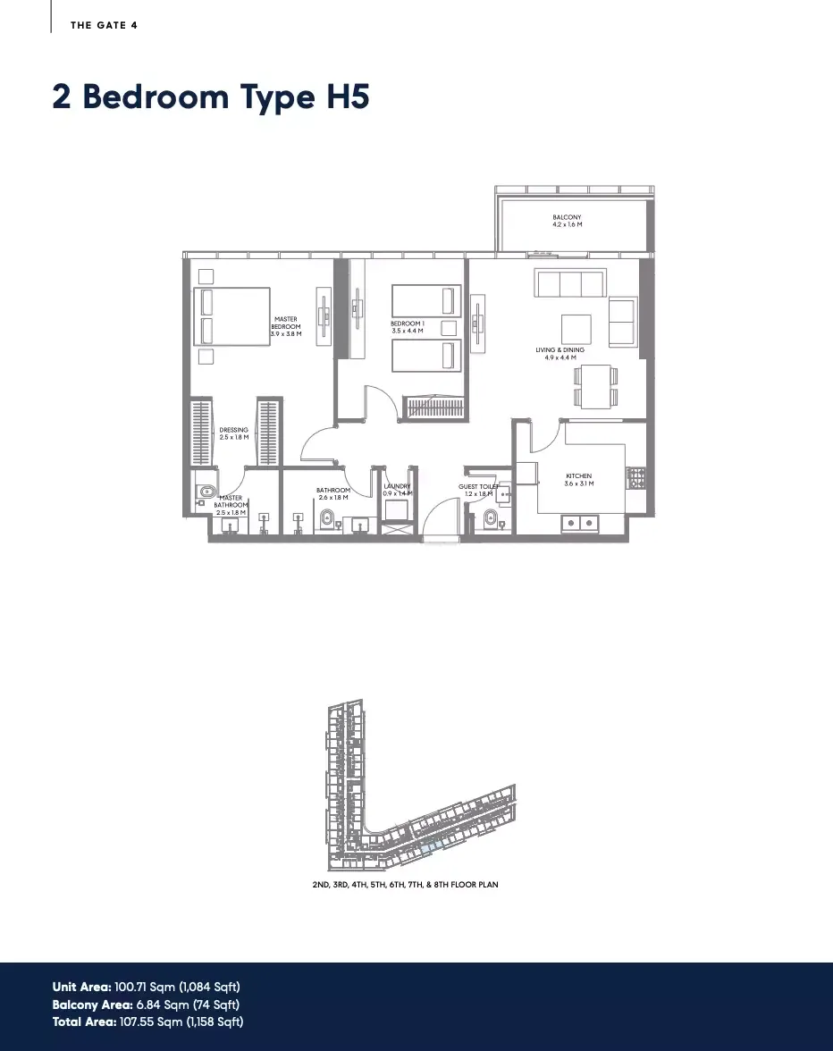 Floor plan for Type H5