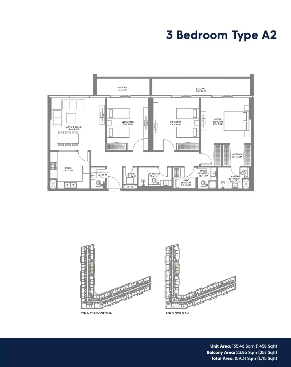 Floor plan for Type A2