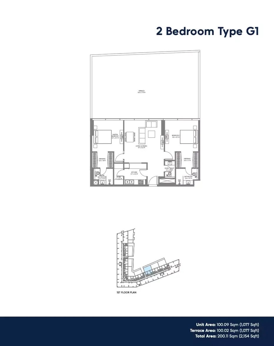 Floor plan for Type G1