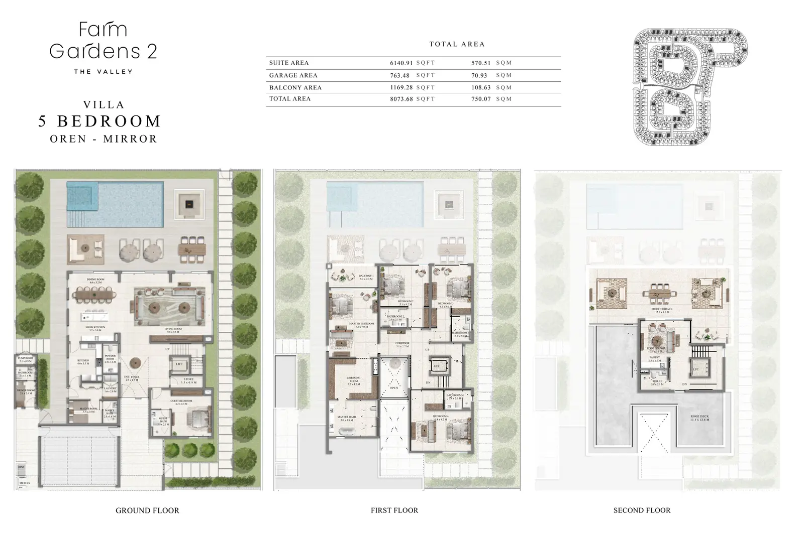 Floor plan for Oren Mirror