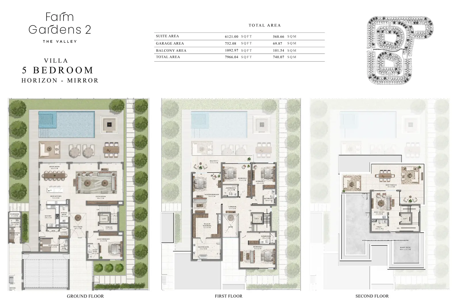 Floor plan for Horizon Mirror