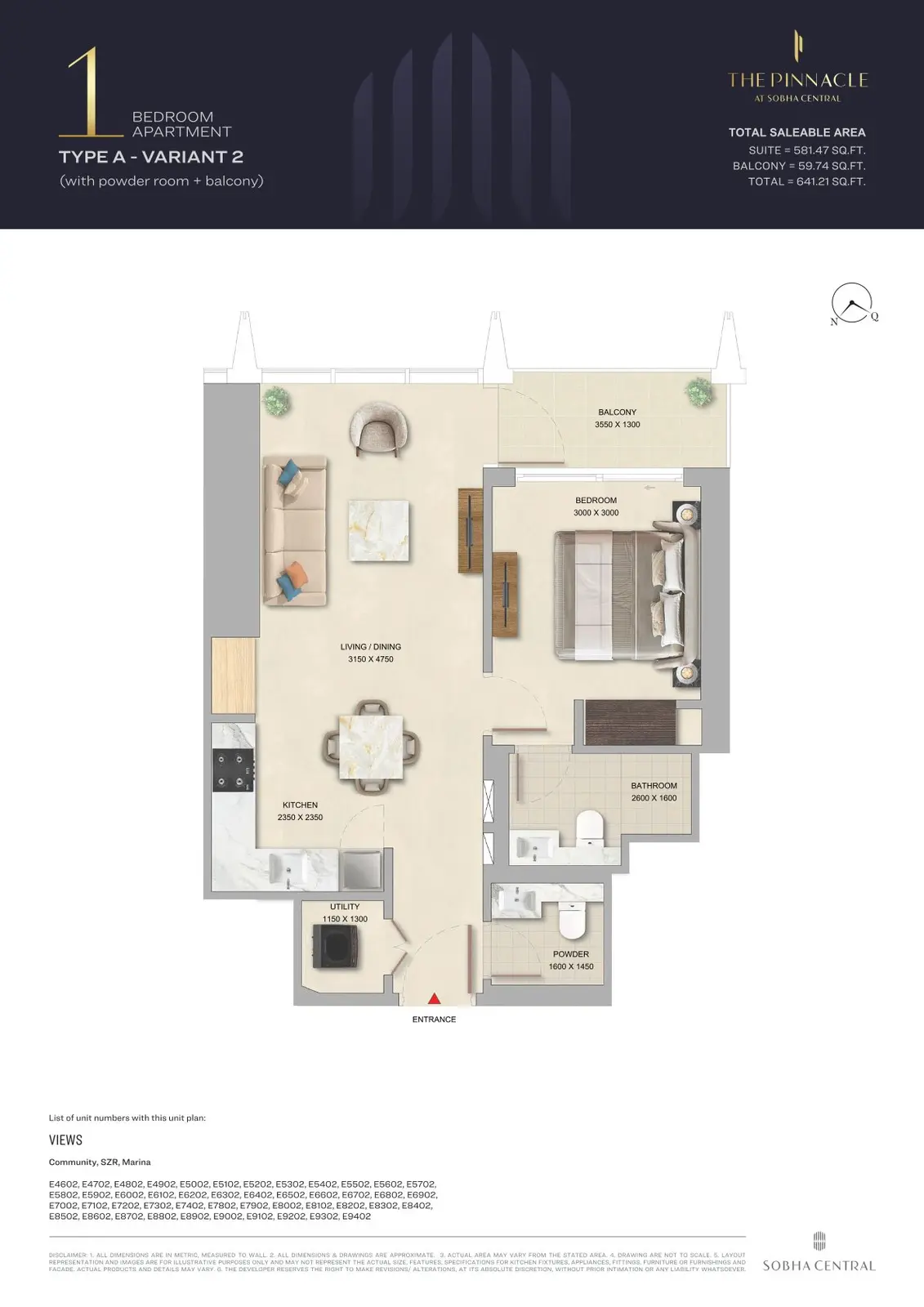 Floor plan for Type A2