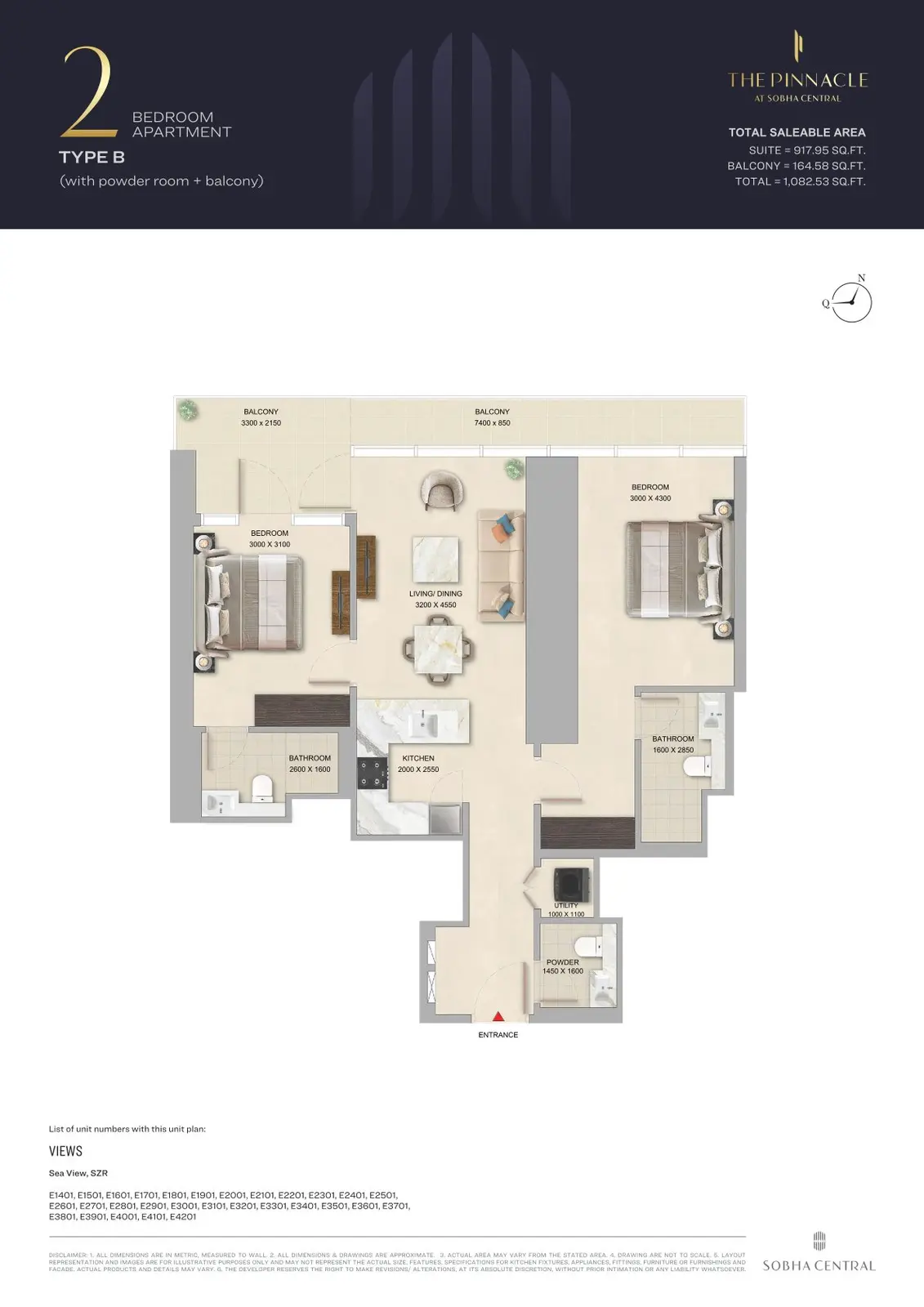 Floor plan for Type B