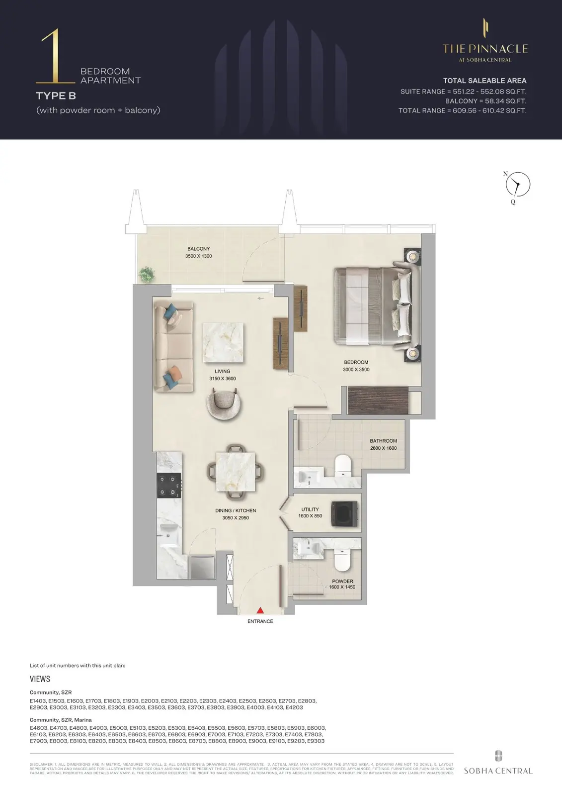 Floor plan for Type B