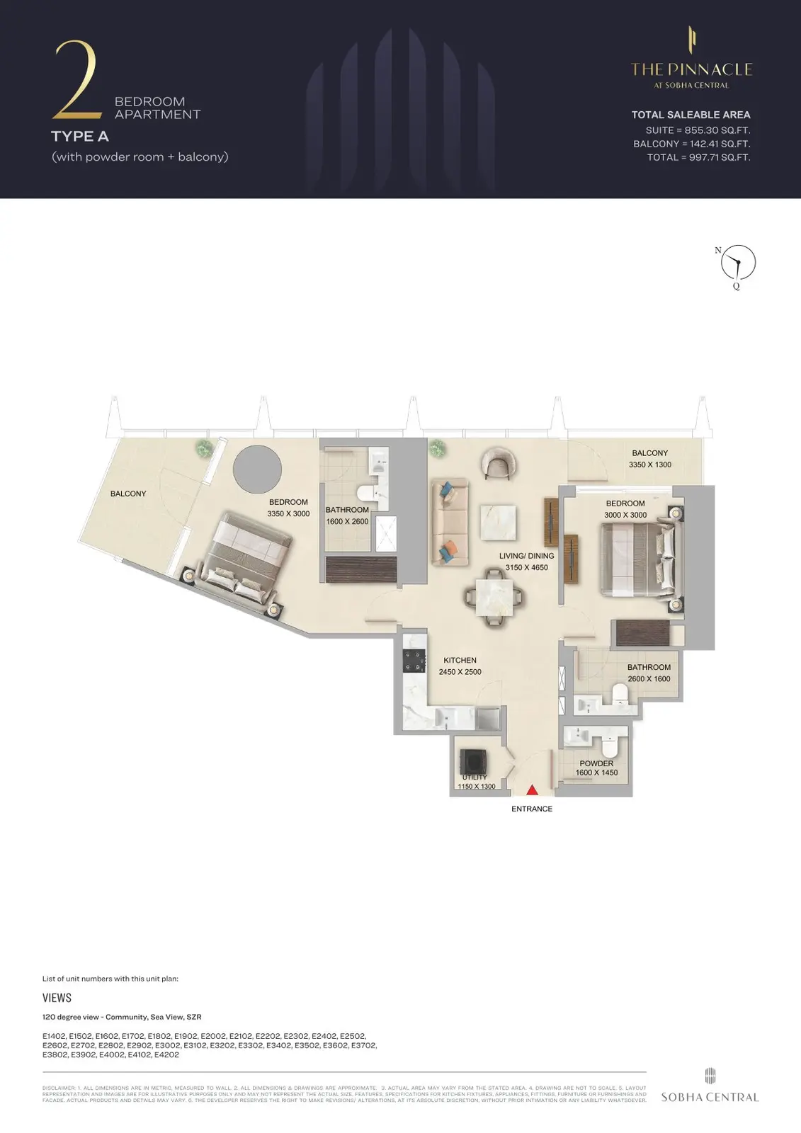 Floor plan for Type A