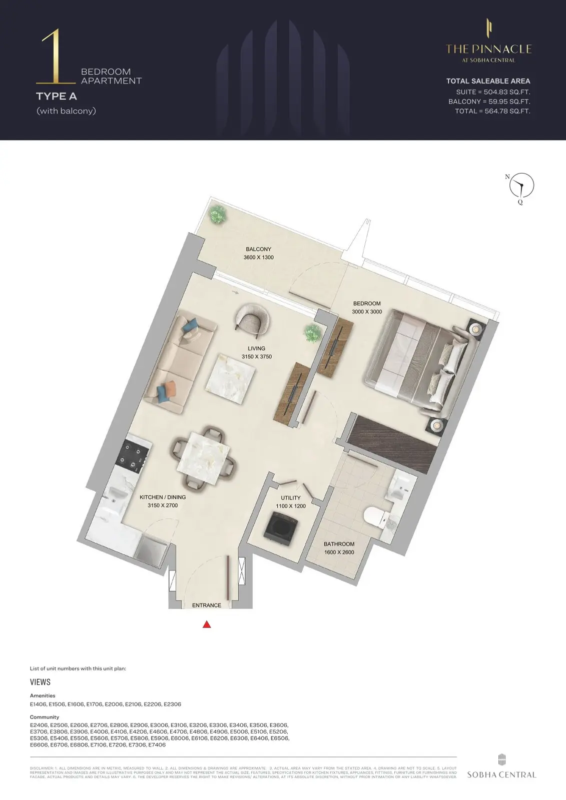 Floor plan for Type A