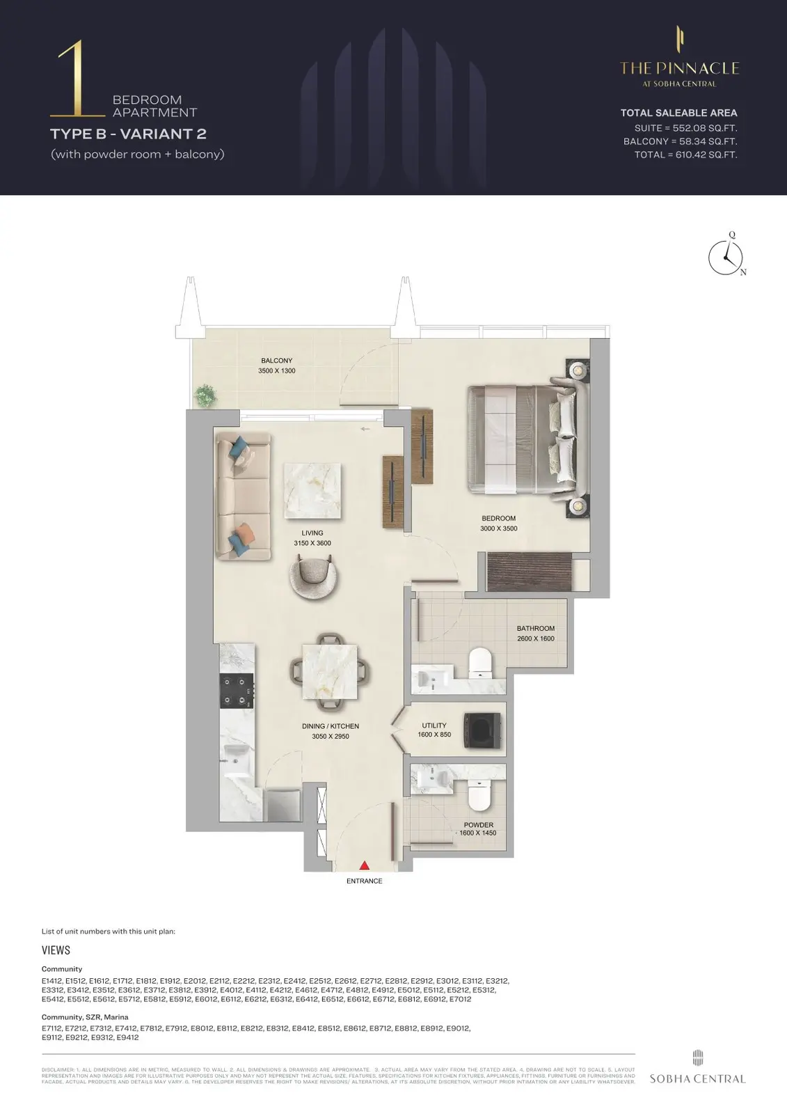 Floor plan for Type B2