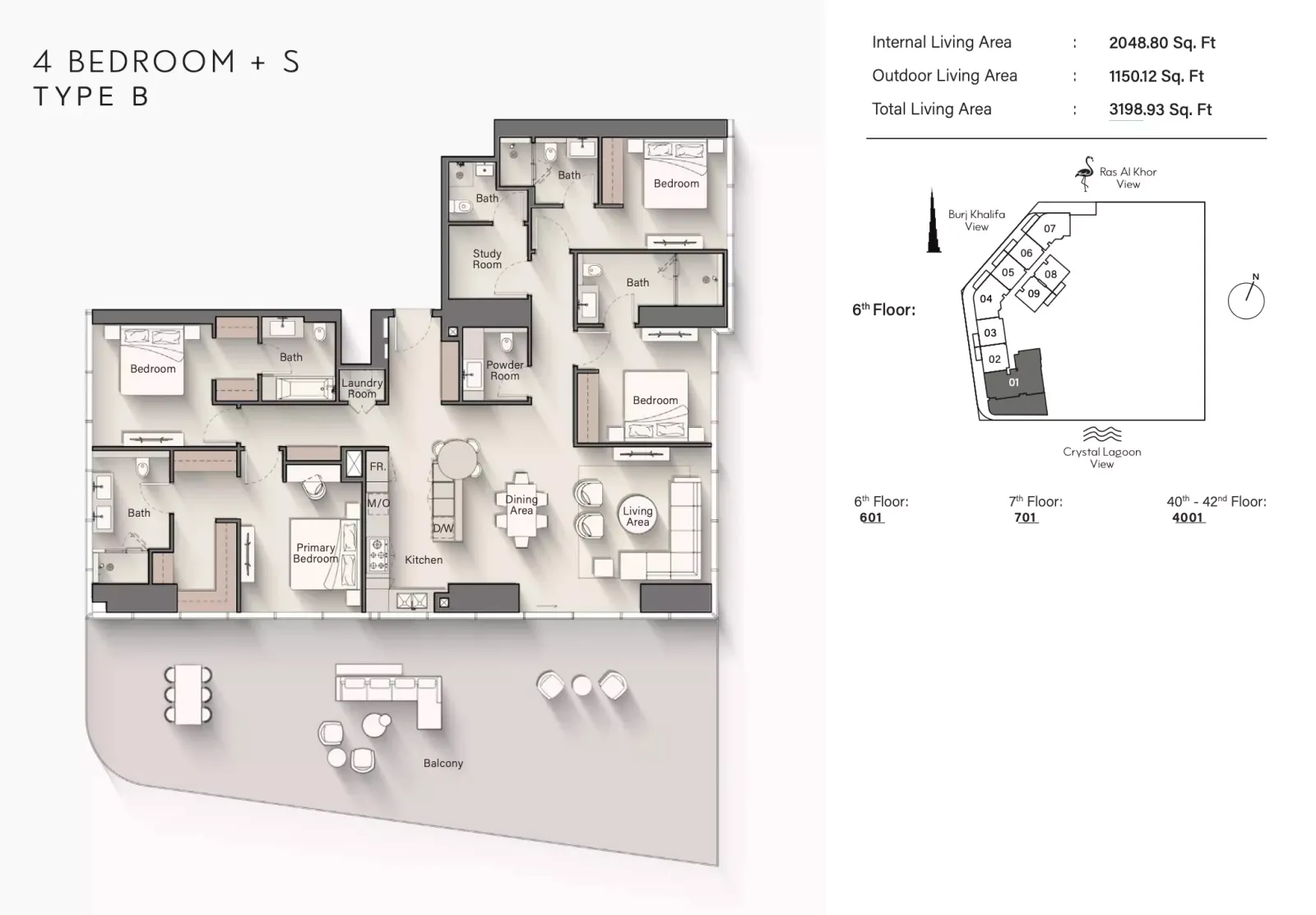 Floor plan for Type B