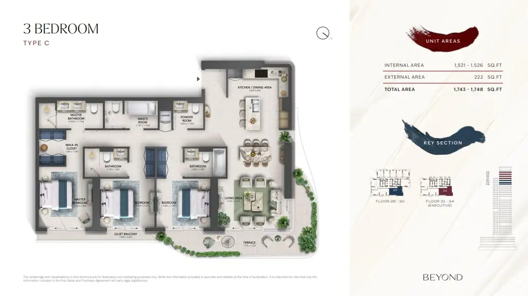 Floor plan for Type C