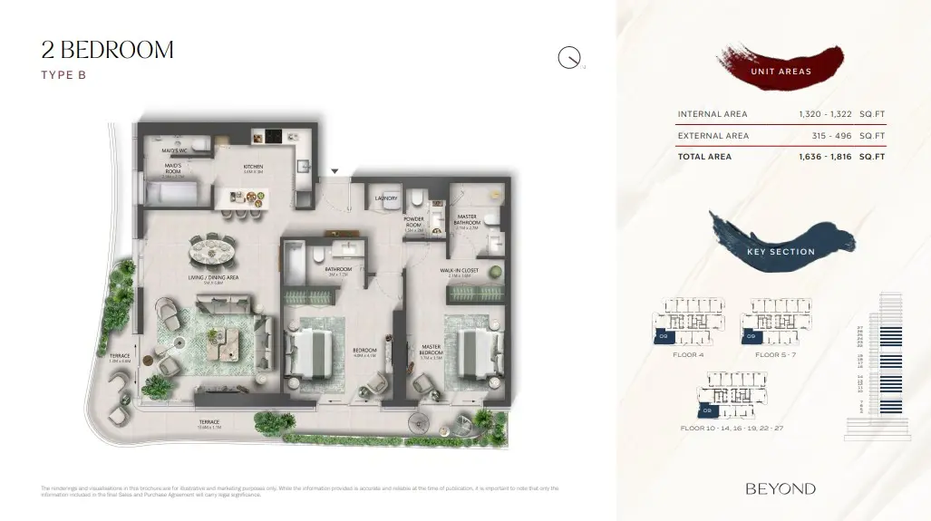 Floor plan for Type B