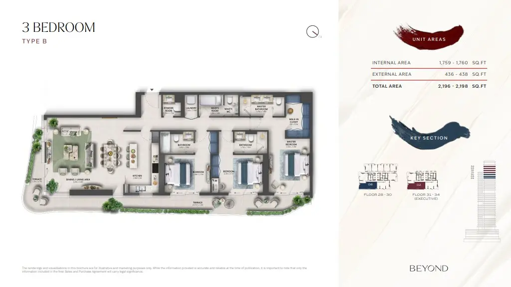 Floor plan for Type B
