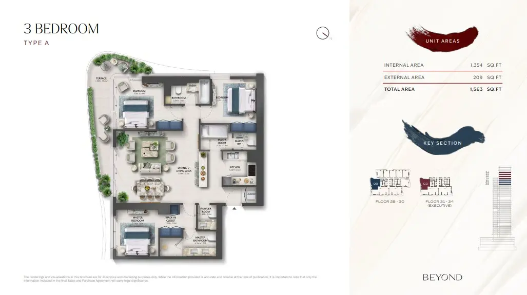Floor plan for Type A