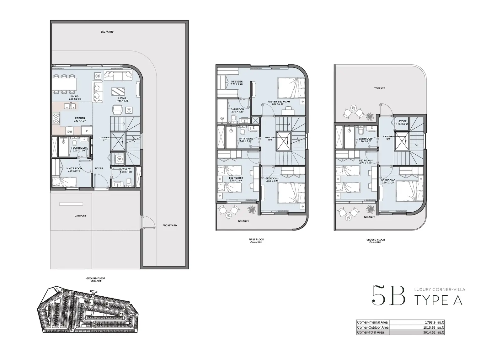 Floor plan for Type A