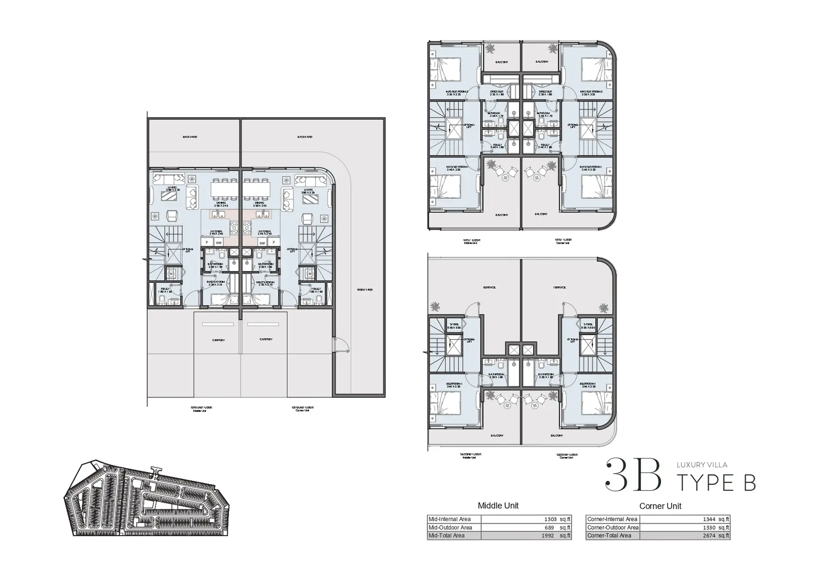 Floor plan for Type B