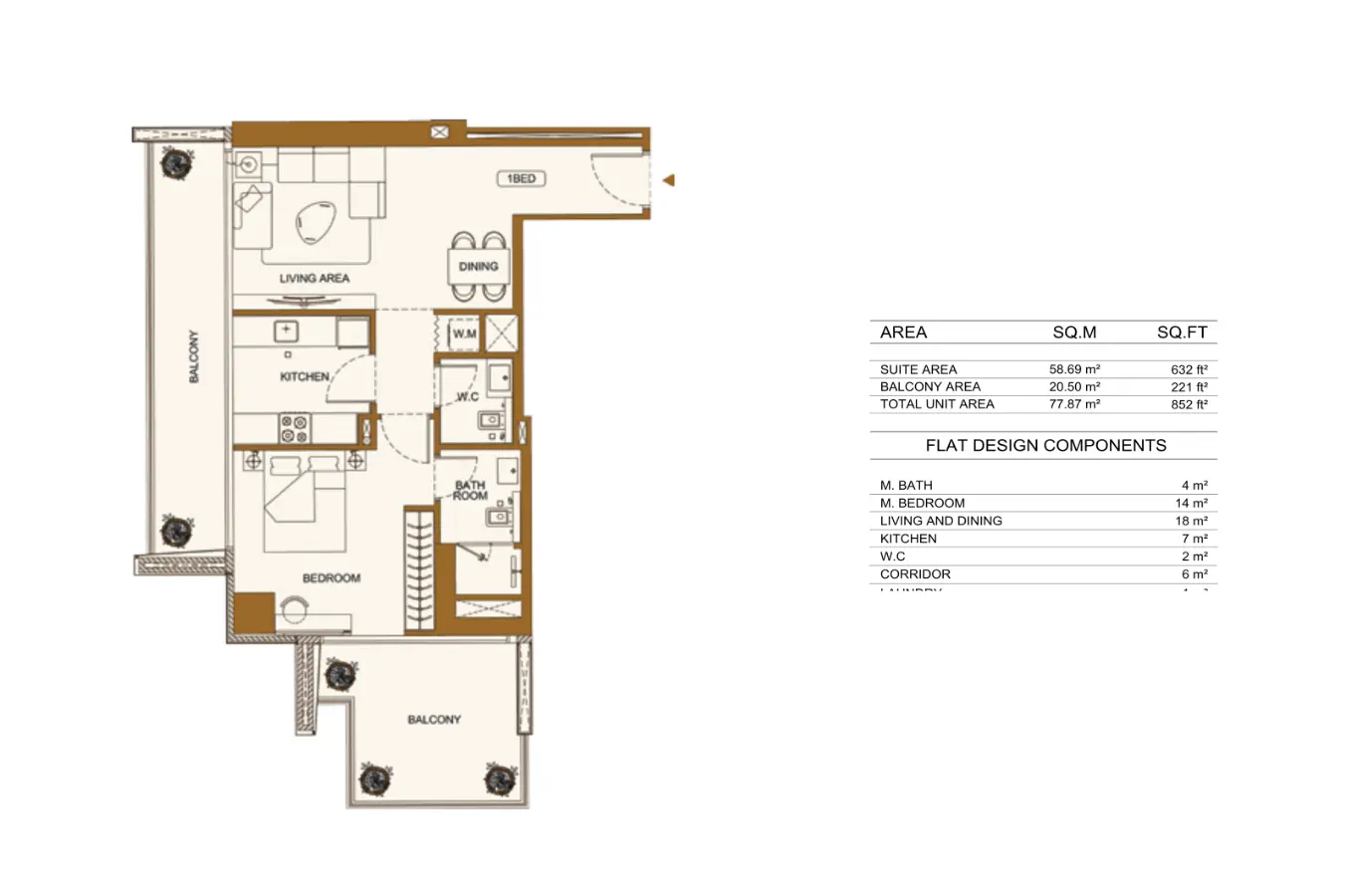 Floor plan for Type 3