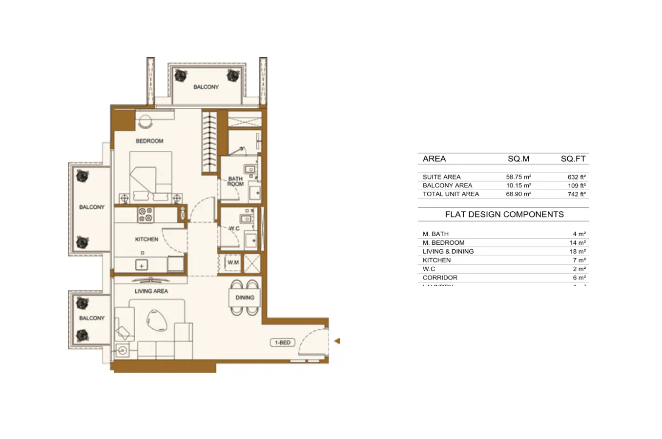 Floor plan for Type 4