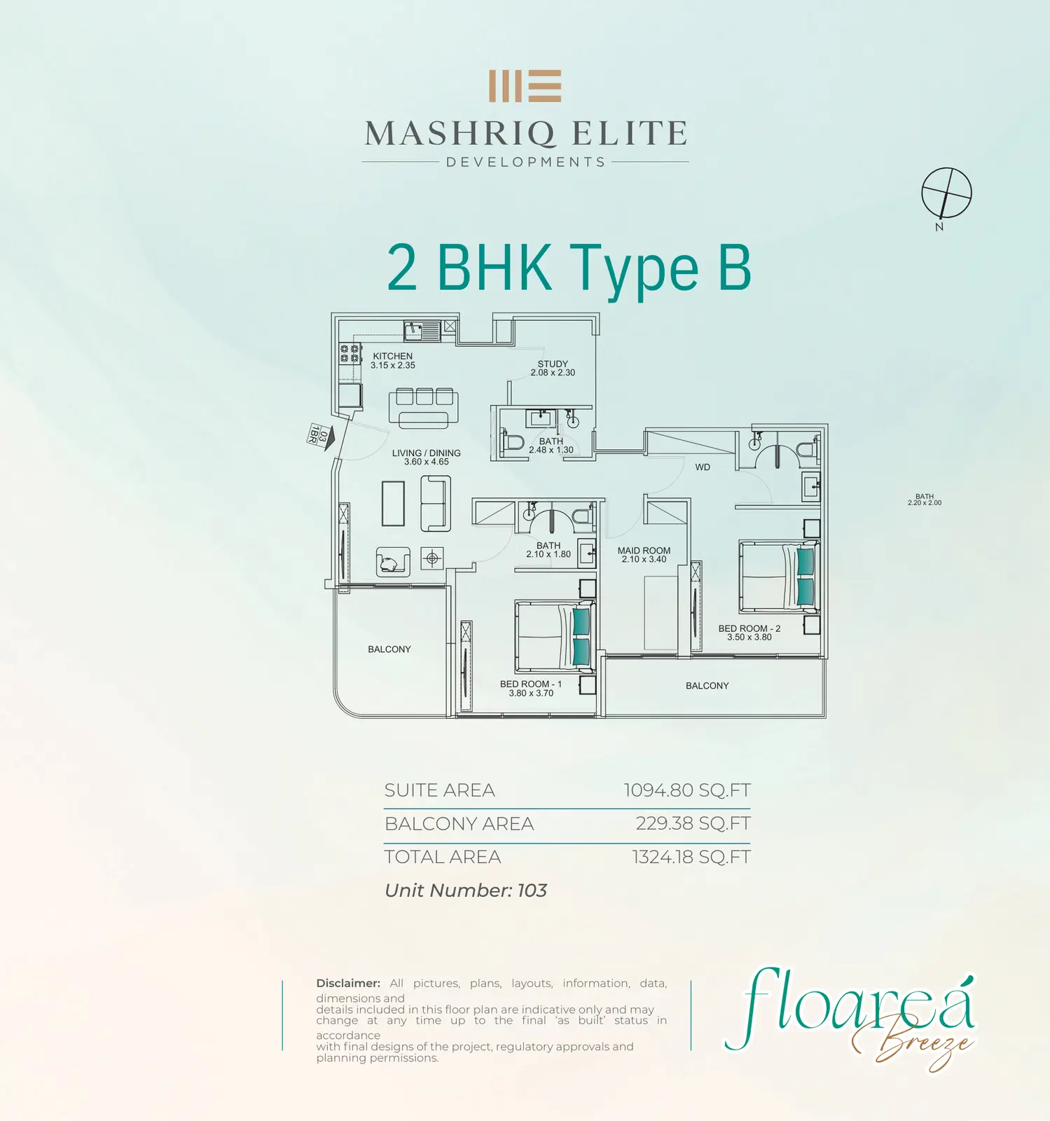 Floor plan for Type B