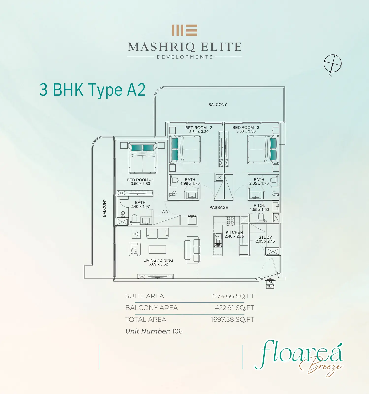 Floor plan for Type A2