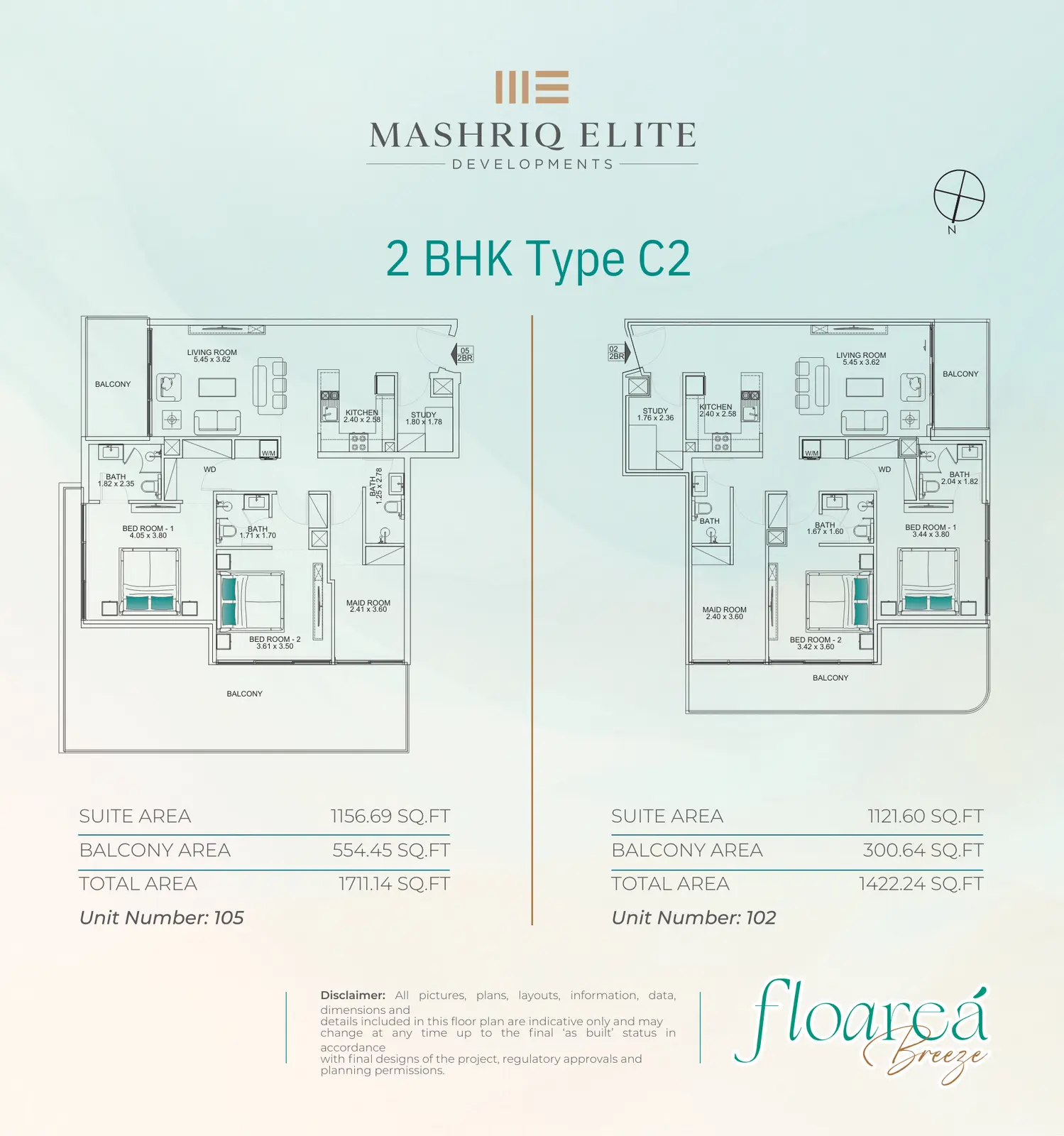 Floor plan for Type C2