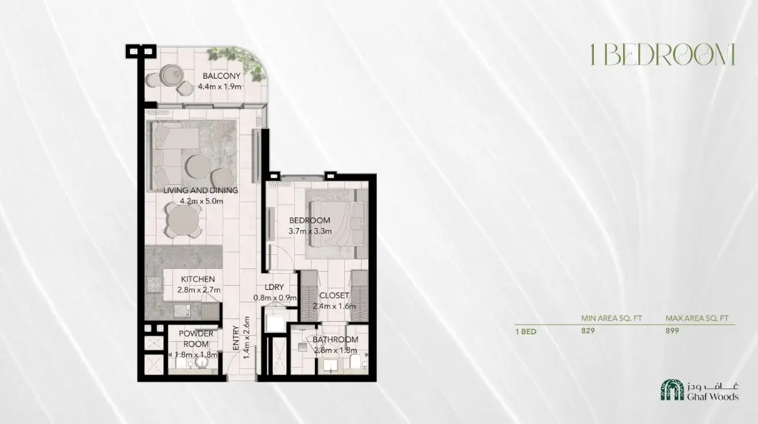 Floor plan for Type A