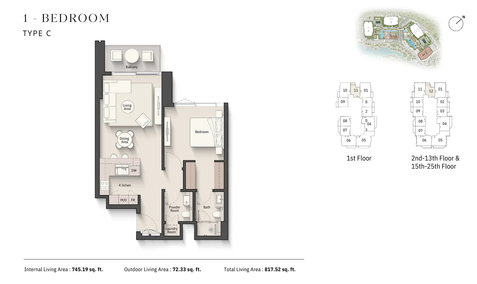 Floor plan for Type C