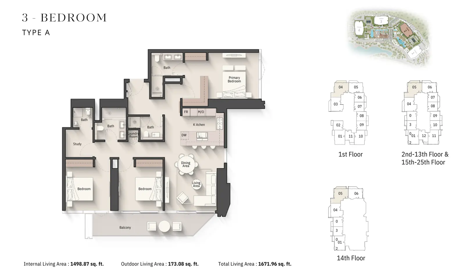 Floor plan for Type A