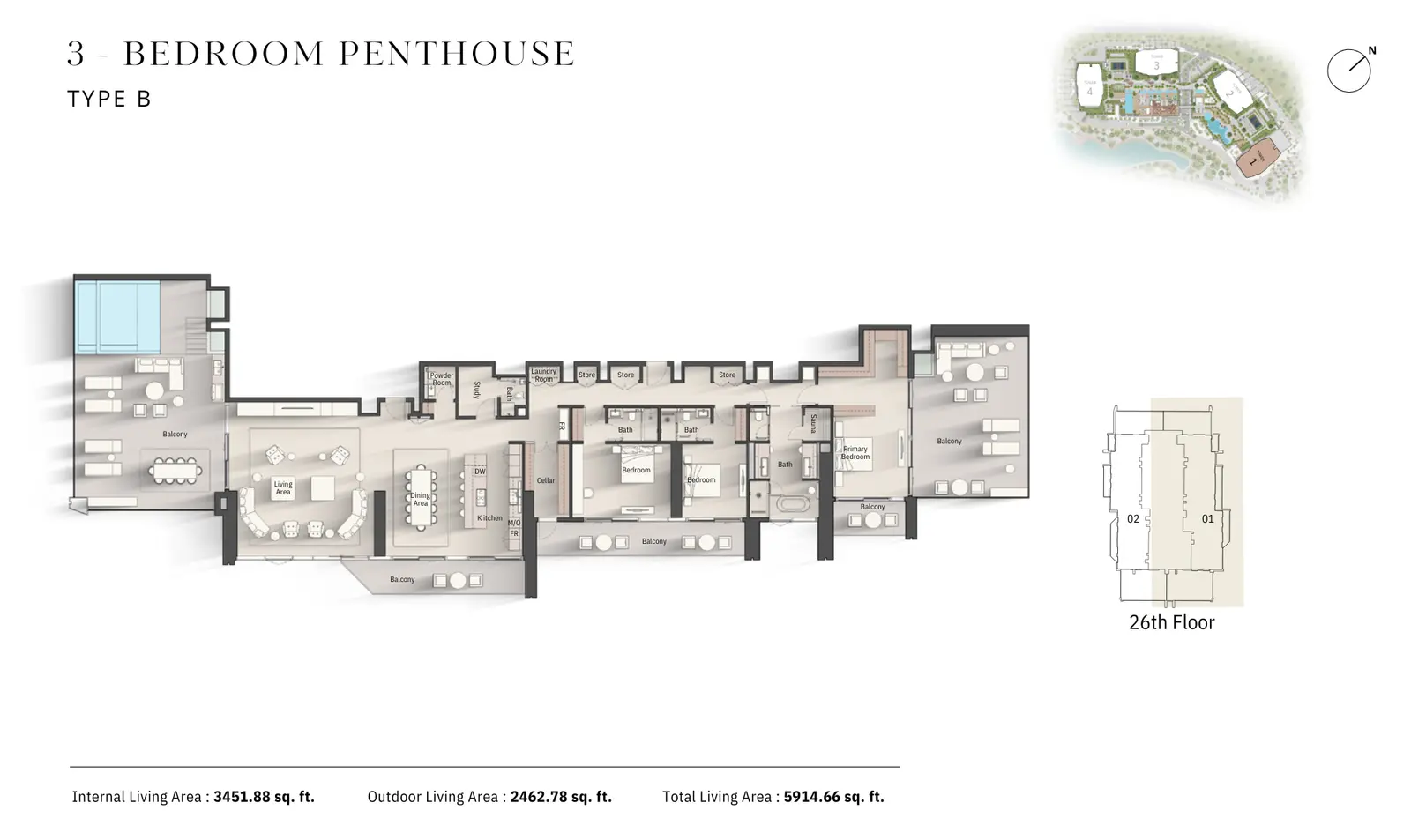 Floor plan for Type B