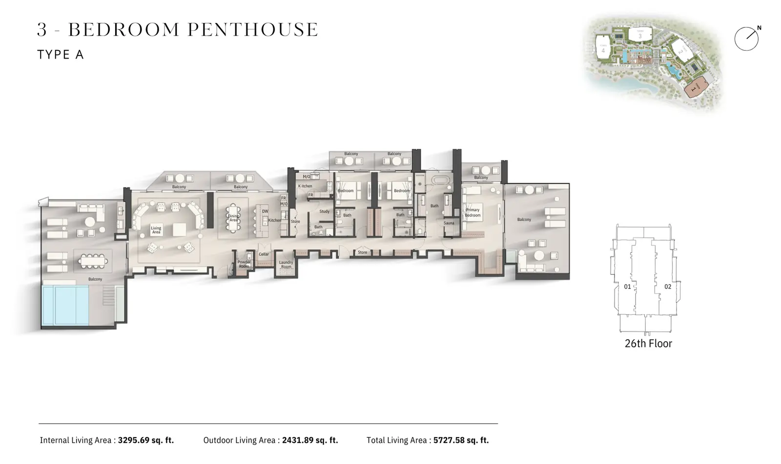 Floor plan for Type A