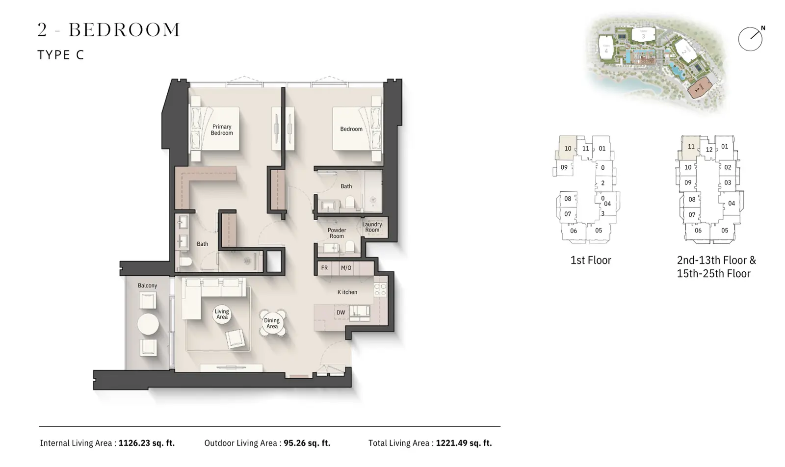 Floor plan for Type C