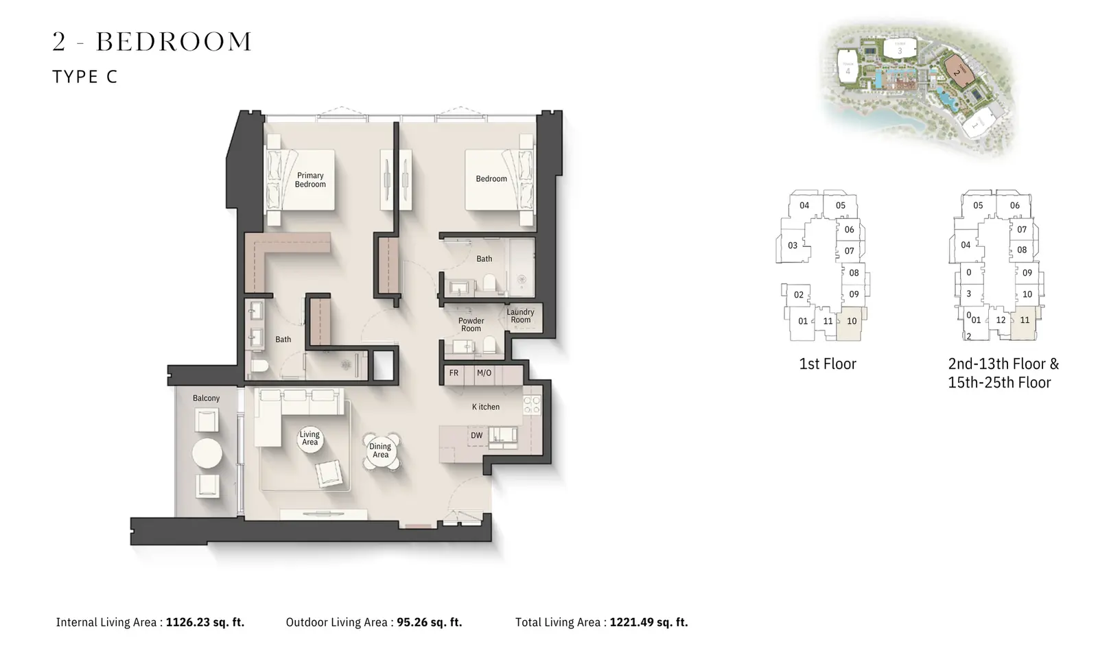 Floor plan for Type C