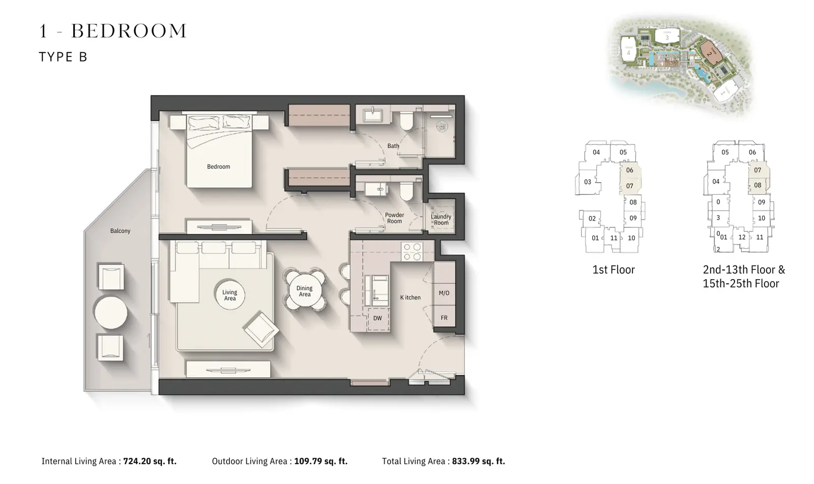 Floor plan for Type B