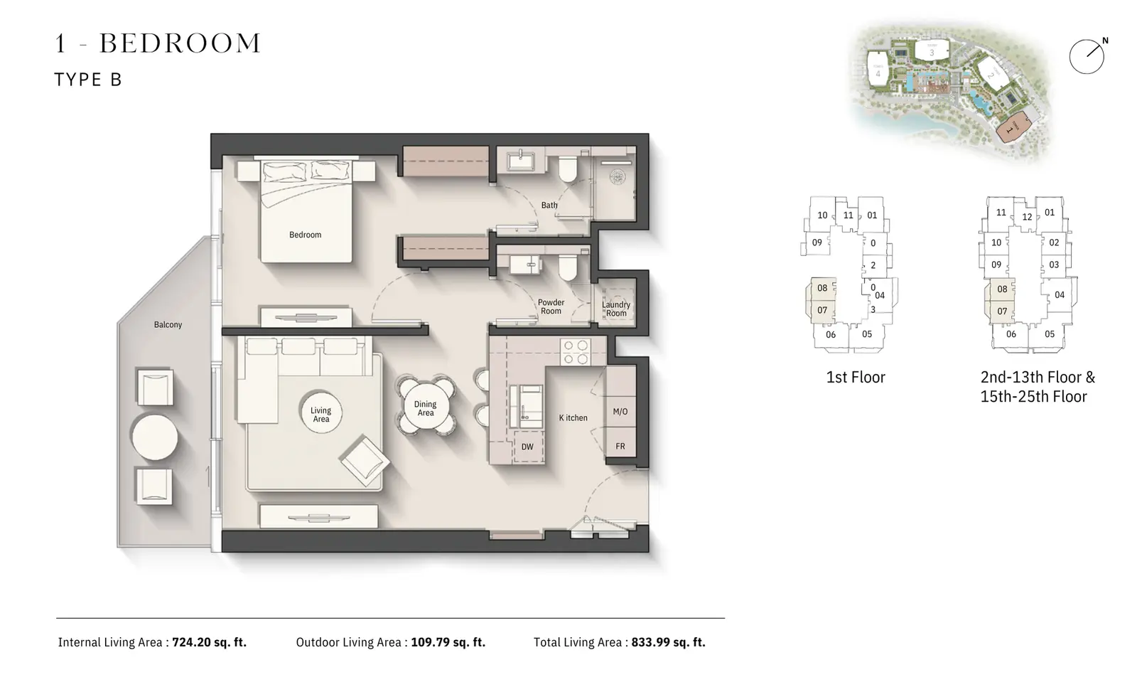 Floor plan for Type B